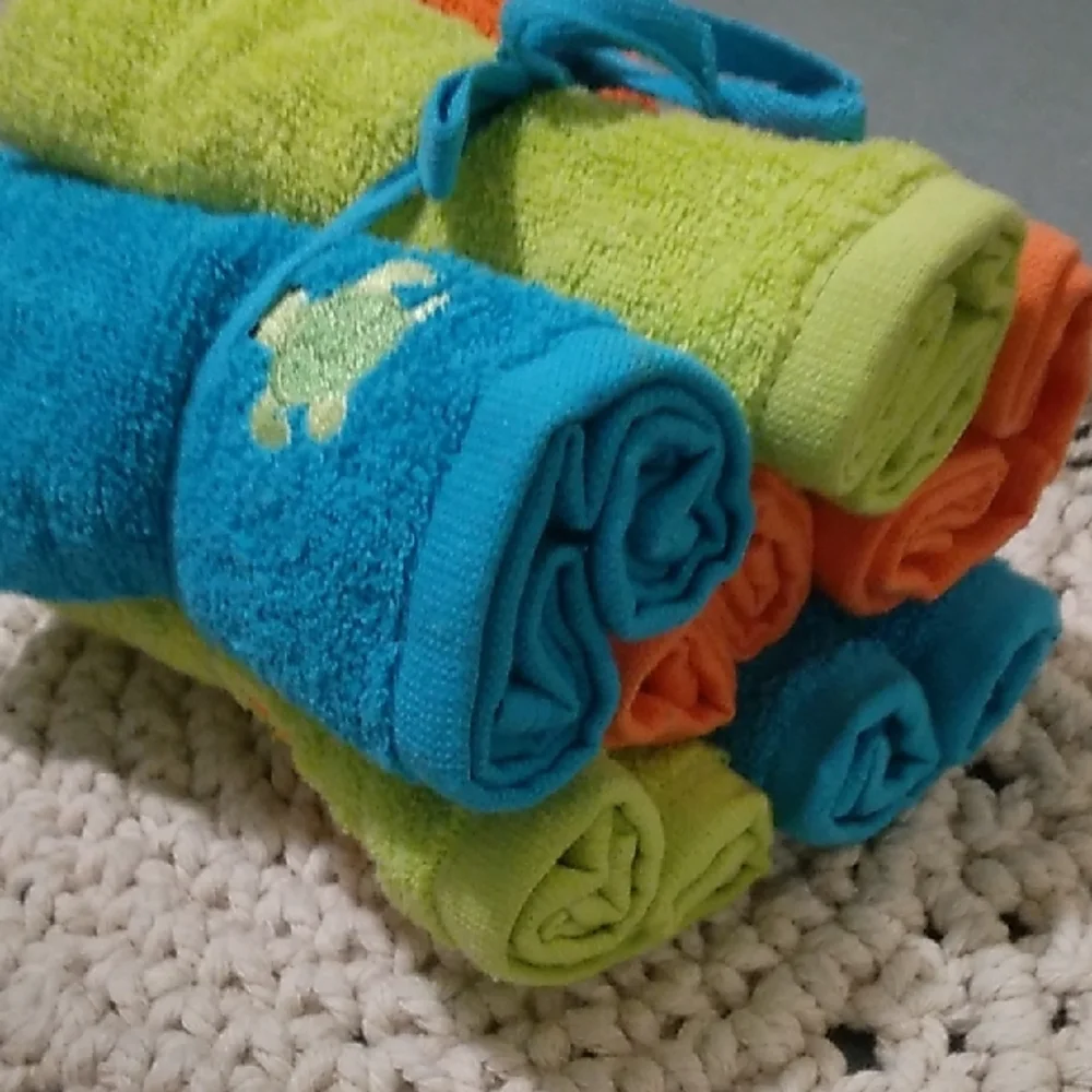 Sonoma Vibrant Hand Towels - Blue, Green, Orange
